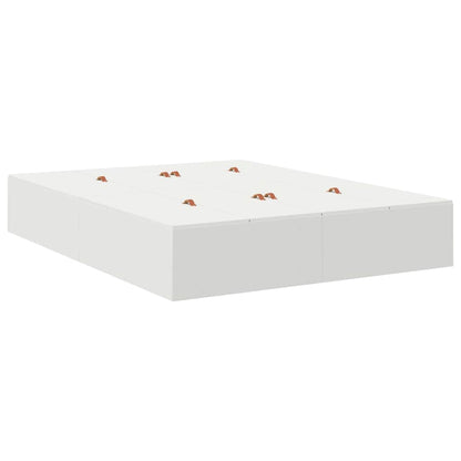 vidaXL Storage Bed Frame with Drawer White 160 cm Engineered Wood