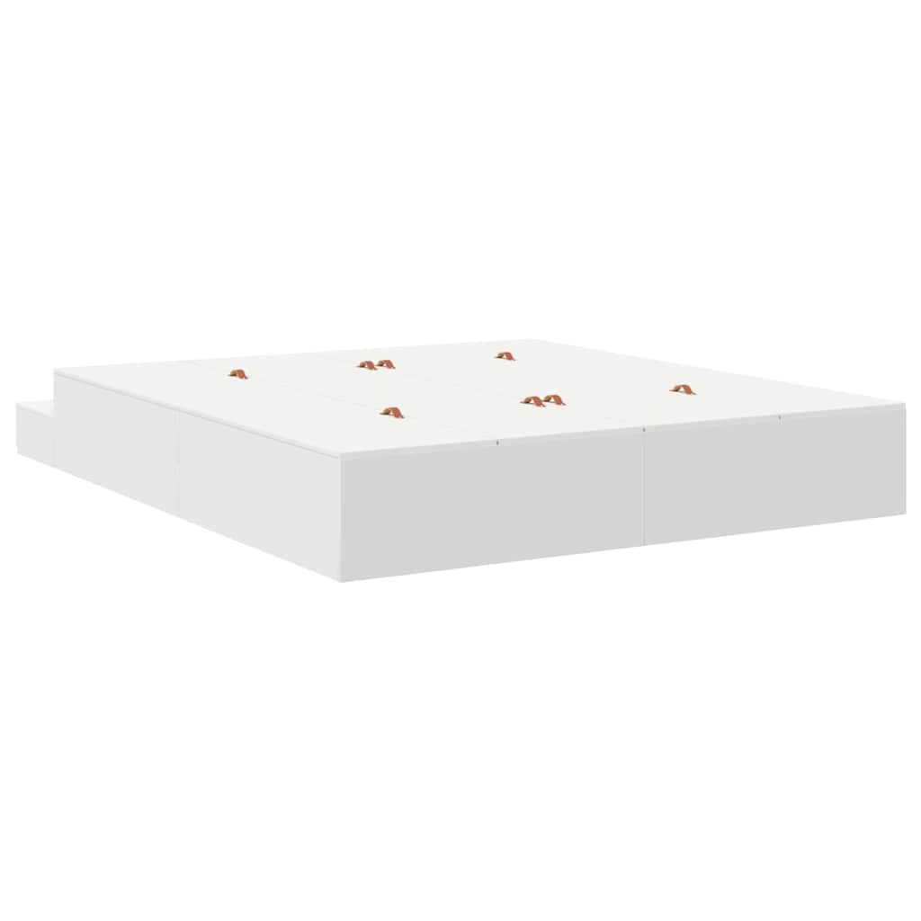 vidaXL Storage Bed Frame with Drawer White 180 cm Engineered Wood