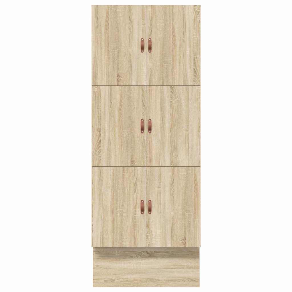 vidaXL Storage Bed Frame with Drawer Sonoma Oak 75 cm Engineered Wood