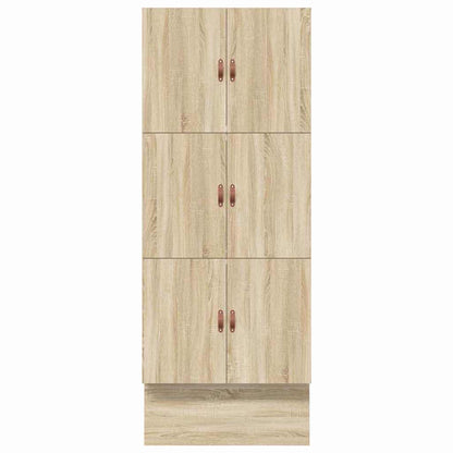 vidaXL Storage Bed Frame with Drawer Sonoma Oak 75 cm Engineered Wood