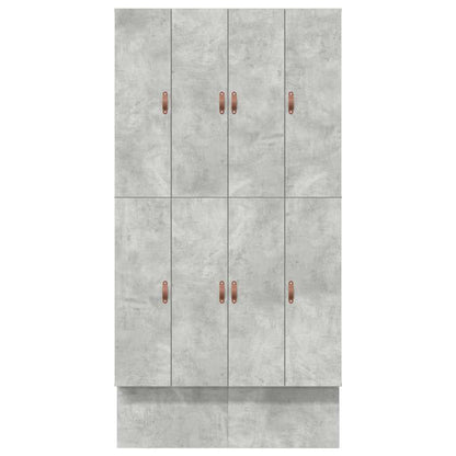 vidaXL Storage Bed Frame Concrete Grey 120 cm Engineered Wood