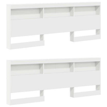 vidaXL Bookcase Bed with Headboard White 180 x 200 cm Engineered wood