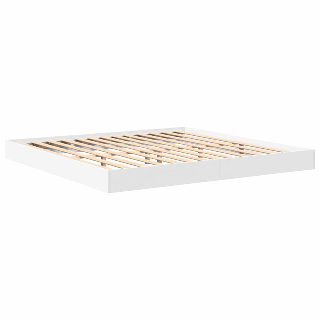 vidaXL Bookcase Bed with Headboard White 180 x 200 cm Engineered wood