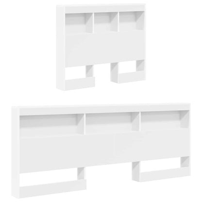 vidaXL Bookcase Bed with Headboard White 90 x 190 cm Engineered wood