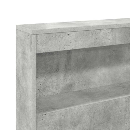 vidaXL Bookcase Bed Concrete Grey 75 x 190 cm Engineered wood
