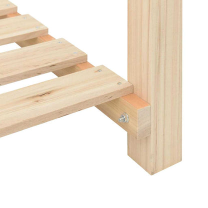 vidaXL Garden Planter Beige 71 x 37 x 76.5 cm Solid Fir Wood