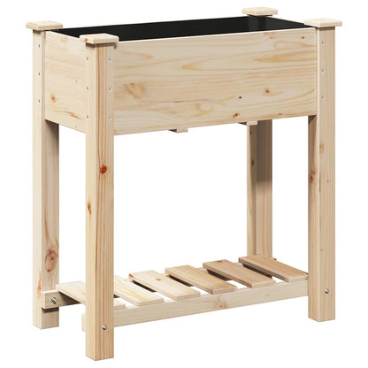 vidaXL Garden Planter Beige 71 x 37 x 76.5 cm Solid Fir Wood