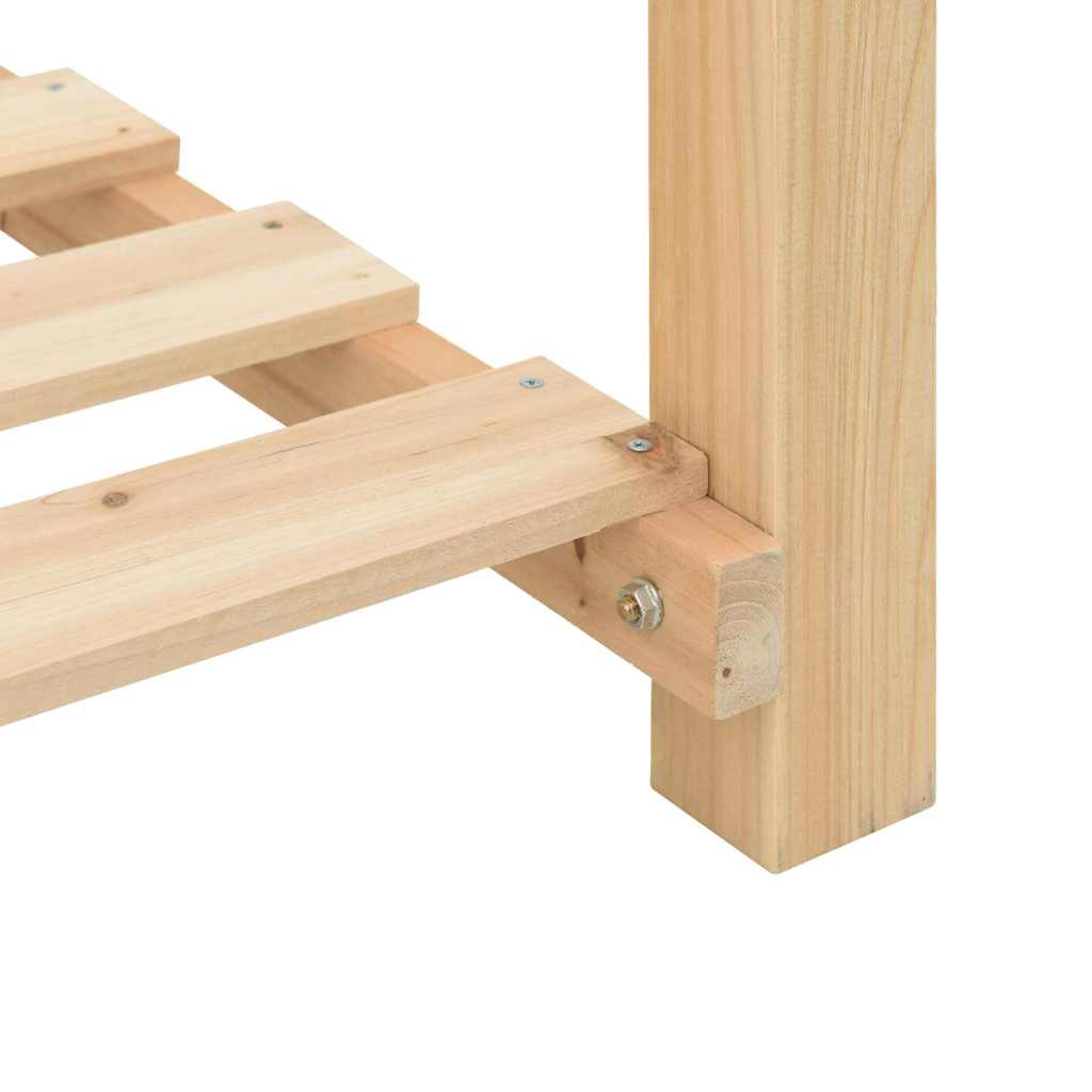 vidaXL Garden Planter Beige 115 x 59 x 76.5 cm Solid Fir Wood