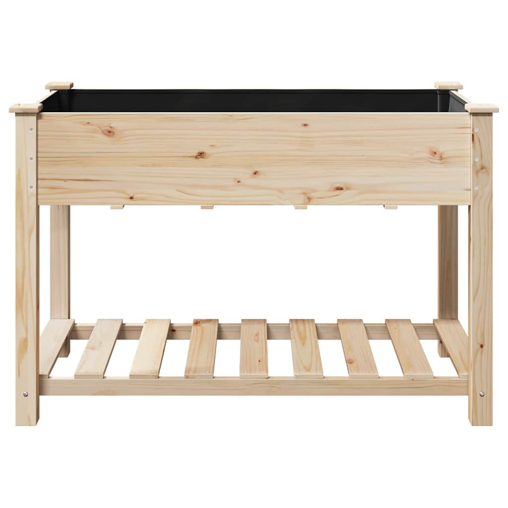 vidaXL Garden Planter Beige 115 x 59 x 76.5 cm Solid Fir Wood