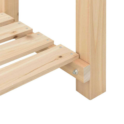 vidaXL Garden Planter Beige 45 x 45 x 76.5 cm Solid Fir Wood