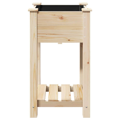 vidaXL Garden Planter Beige 45 x 45 x 76.5 cm Solid Fir Wood