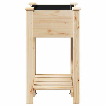 vidaXL Garden Planter Beige 45 x 45 x 76.5 cm Solid Fir Wood