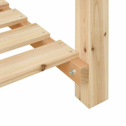 vidaXL Garden Planter Beige 60.5 x 60 x 76.5 cm Solid Fir Wood