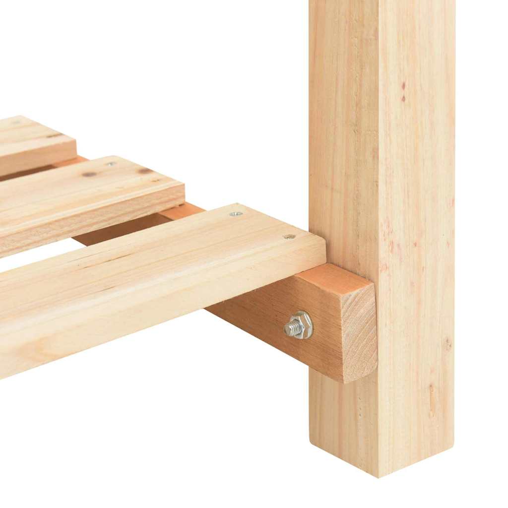 vidaXL Garden Planter Beige 161.5 x 45 x 76.5 cm Solid Fir Wood