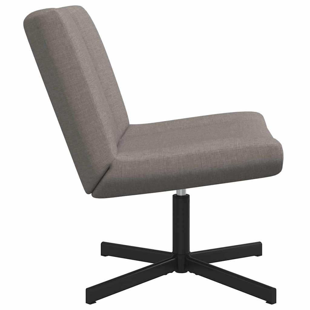 vidaXL Swivel Chair Taupe 63 x 75 x 76 cm Fabric