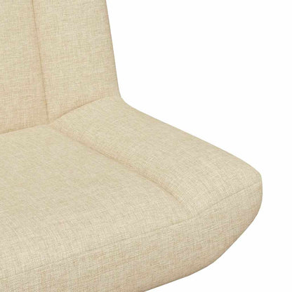 vidaXL Swivel Chair Cream 63 x 75 x 76 cm Fabric