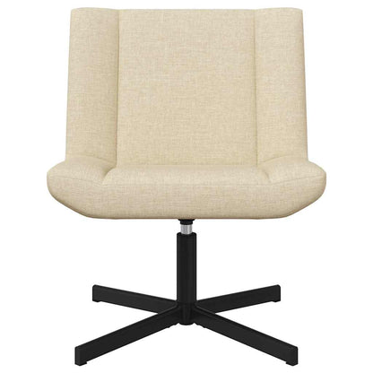 vidaXL Swivel Chair Cream 63 x 75 x 76 cm Fabric