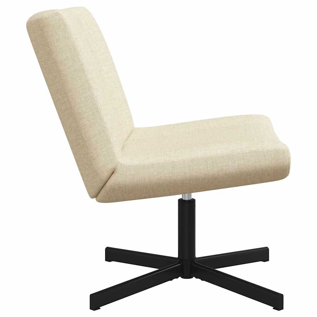 vidaXL Swivel Chair Cream 63 x 75 x 76 cm Fabric