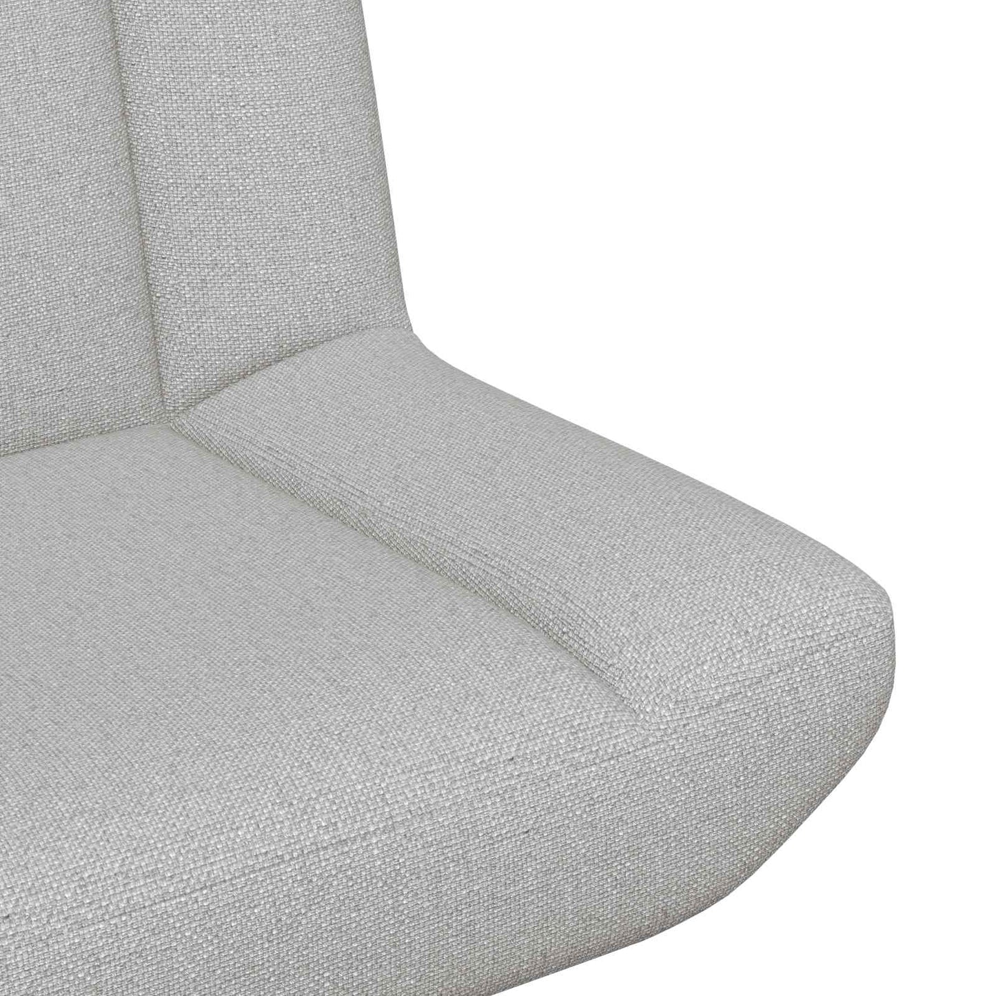 vidaXL Swivel Chair Cloud Grey 63 x 75 x 76 cm Fabric