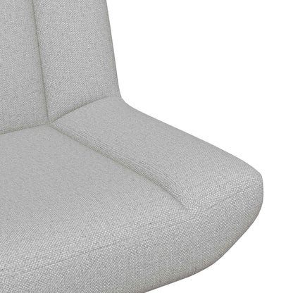 vidaXL Swivel Chair Cloud Grey 63 x 75 x 76 cm Fabric