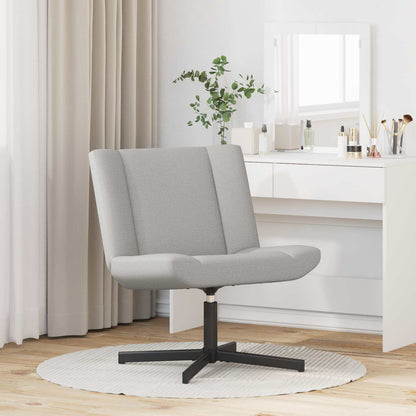 vidaXL Swivel Chair Cloud Grey 63 x 75 x 76 cm Fabric