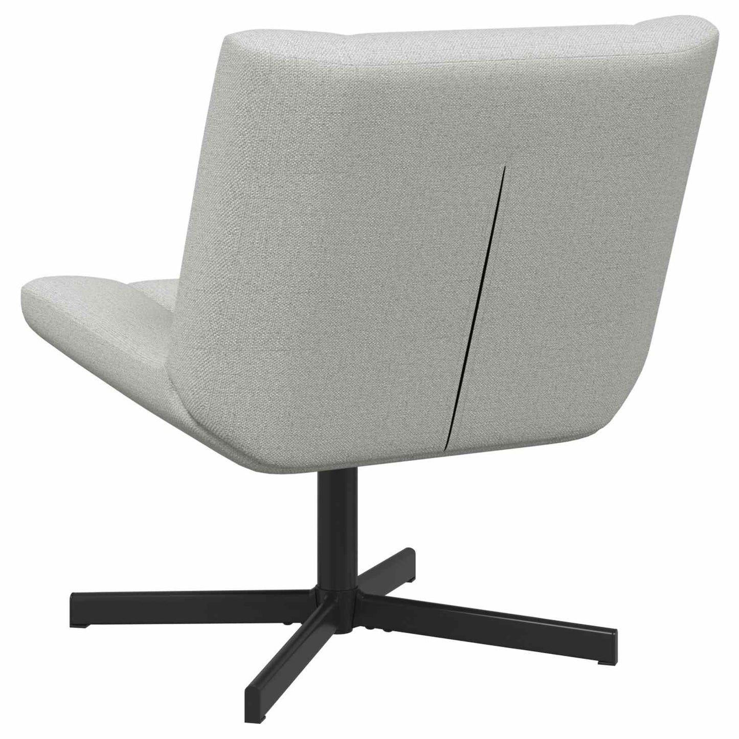 vidaXL Swivel Chair Cloud Grey 63 x 75 x 76 cm Fabric