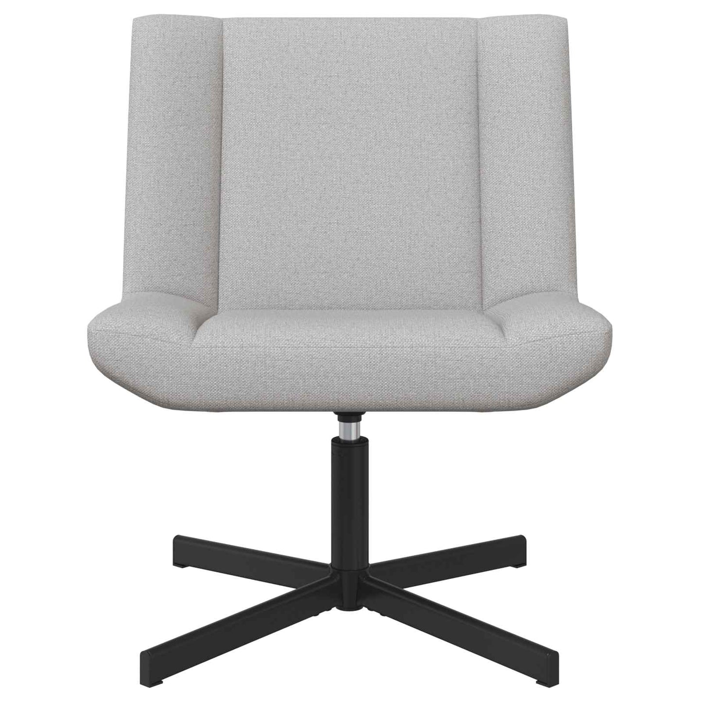 vidaXL Swivel Chair Cloud Grey 63 x 75 x 76 cm Fabric
