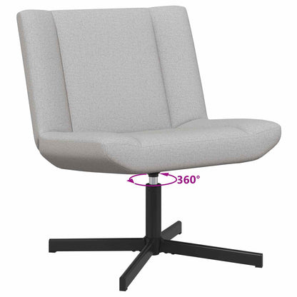 vidaXL Swivel Chair Cloud Grey 63 x 75 x 76 cm Fabric