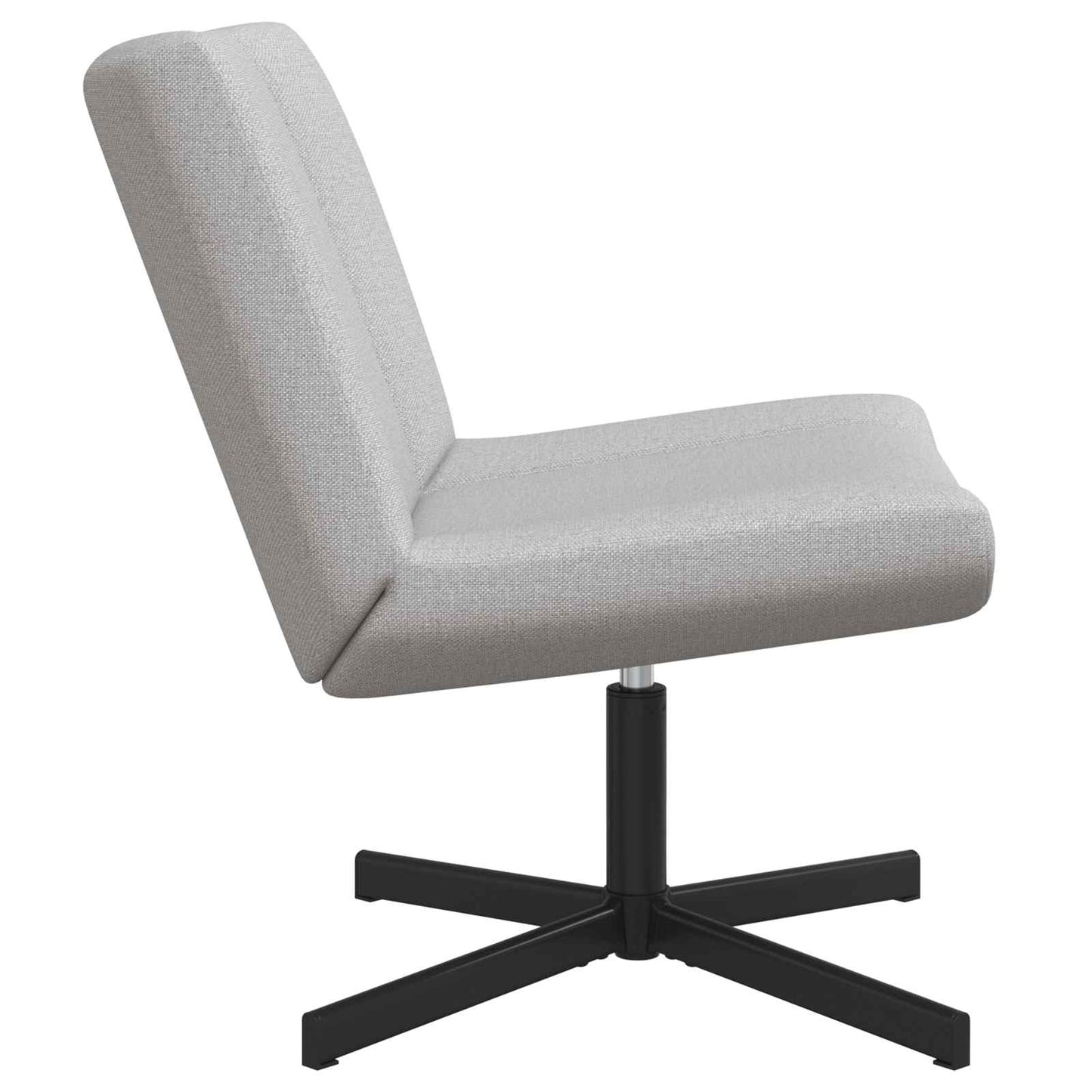 vidaXL Swivel Chair Cloud Grey 63 x 75 x 76 cm Fabric