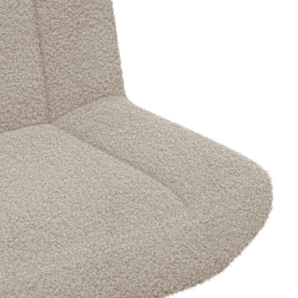 vidaXL Swivel Chair Light Grey 63 x 75 x 76 cm Sheepskin