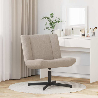 vidaXL Swivel Chair Light Grey 63 x 75 x 76 cm Sheepskin
