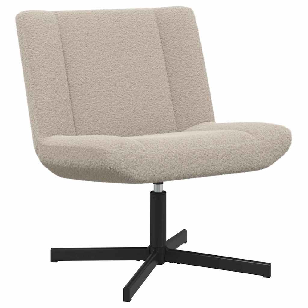 vidaXL Swivel Chair Light Grey 63 x 75 x 76 cm Sheepskin
