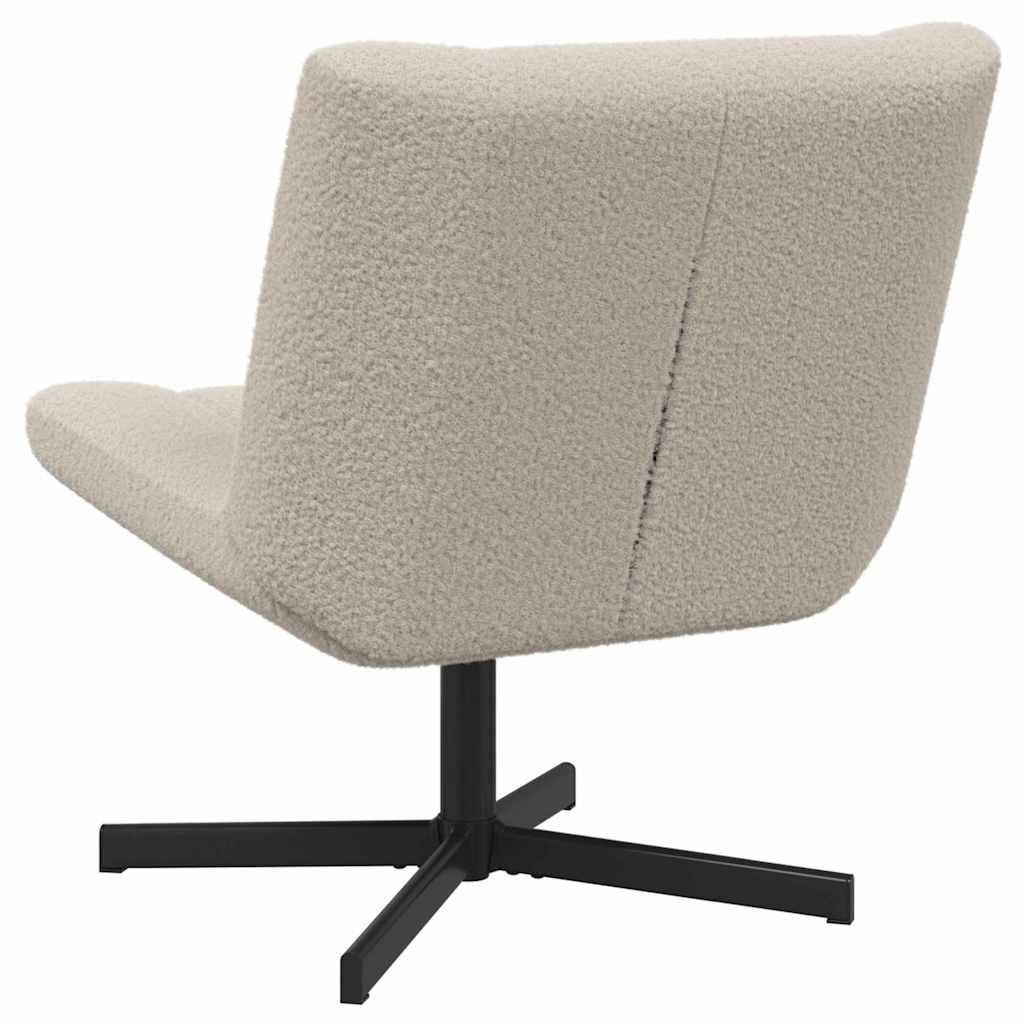 vidaXL Swivel Chair Light Grey 63 x 75 x 76 cm Sheepskin