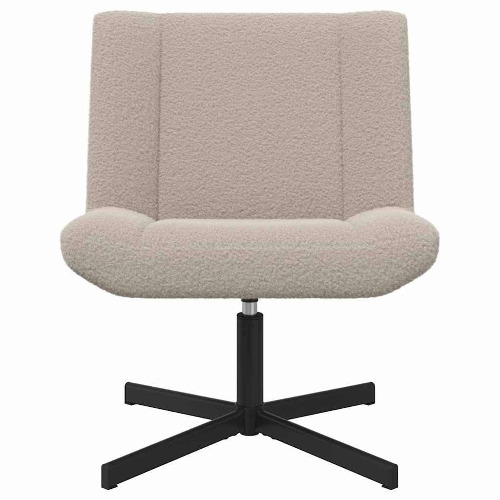 vidaXL Swivel Chair Light Grey 63 x 75 x 76 cm Sheepskin