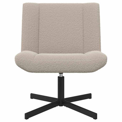 vidaXL Swivel Chair Light Grey 63 x 75 x 76 cm Sheepskin