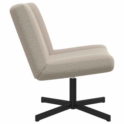 vidaXL Swivel Chair Light Grey 63 x 75 x 76 cm Sheepskin