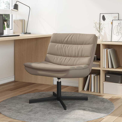 vidaXL Swivel Chair Cappuccino 63 x 75 x 76 cm PU