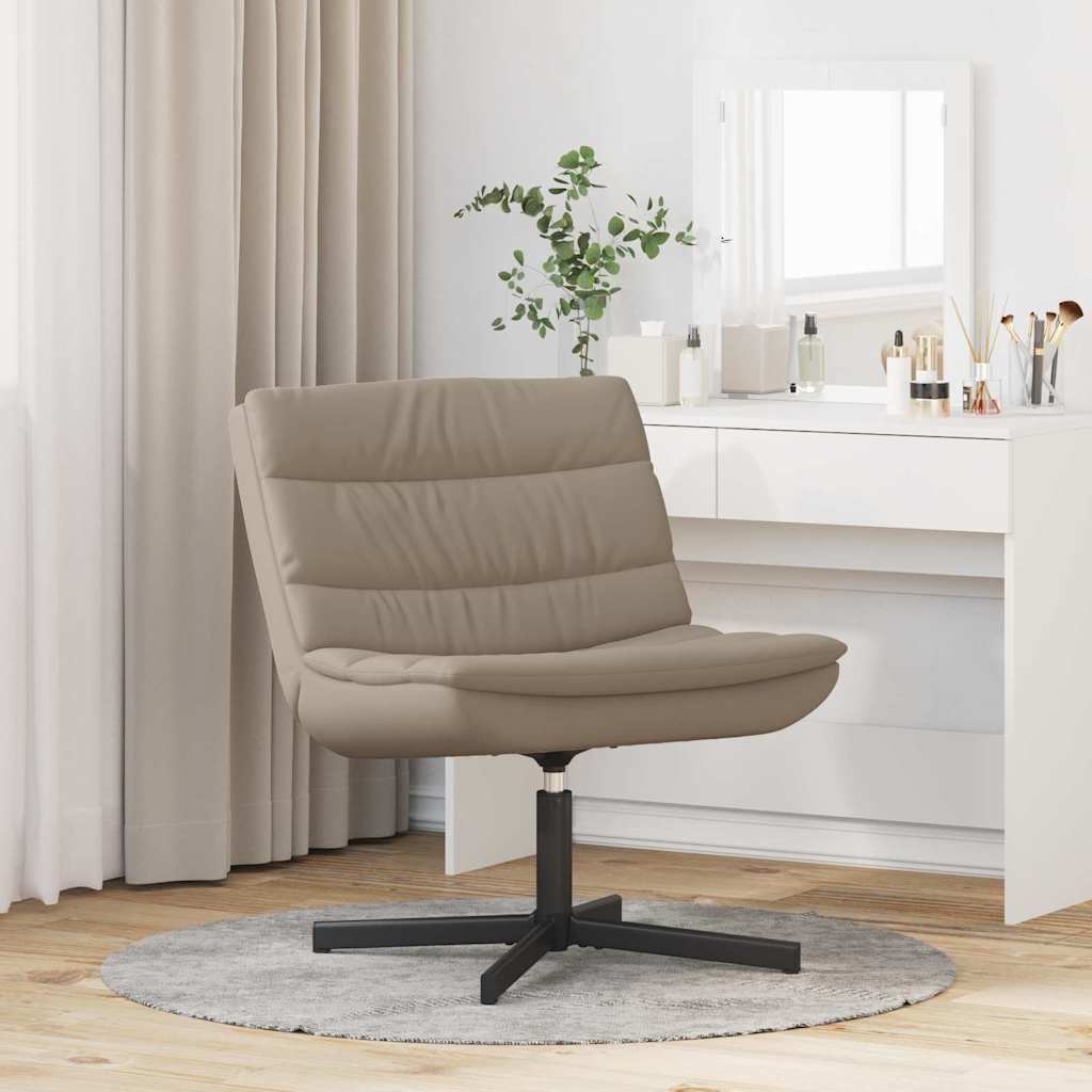 vidaXL Swivel Chair Cappuccino 63 x 75 x 76 cm PU