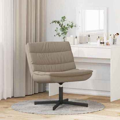 vidaXL Swivel Chair Cappuccino 63 x 75 x 76 cm PU