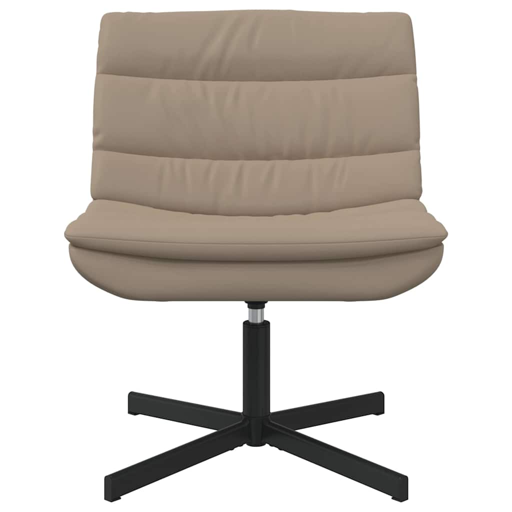 vidaXL Swivel Chair Cappuccino 63 x 75 x 76 cm PU