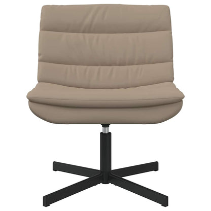 vidaXL Swivel Chair Cappuccino 63 x 75 x 76 cm PU