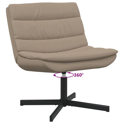 vidaXL Swivel Chair Cappuccino 63 x 75 x 76 cm PU