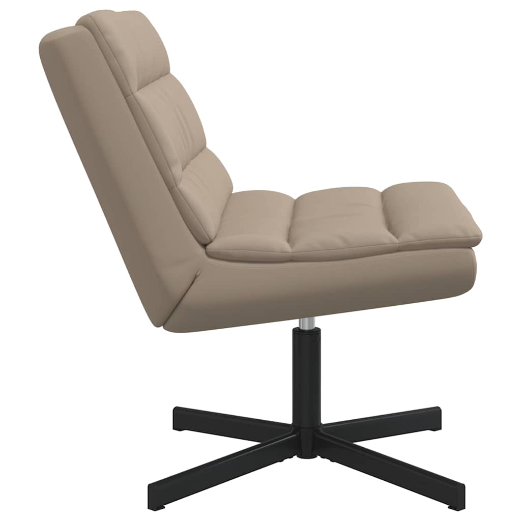 vidaXL Swivel Chair Cappuccino 63 x 75 x 76 cm PU