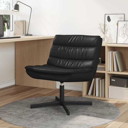 vidaXL Swivel Chair Black 63 x 75 x 76 cm Shiny PU
