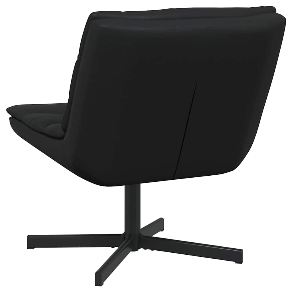 vidaXL Swivel Chair Black 63 x 75 x 76 cm Shiny PU