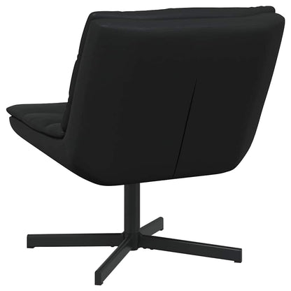 vidaXL Swivel Chair Black 63 x 75 x 76 cm Shiny PU