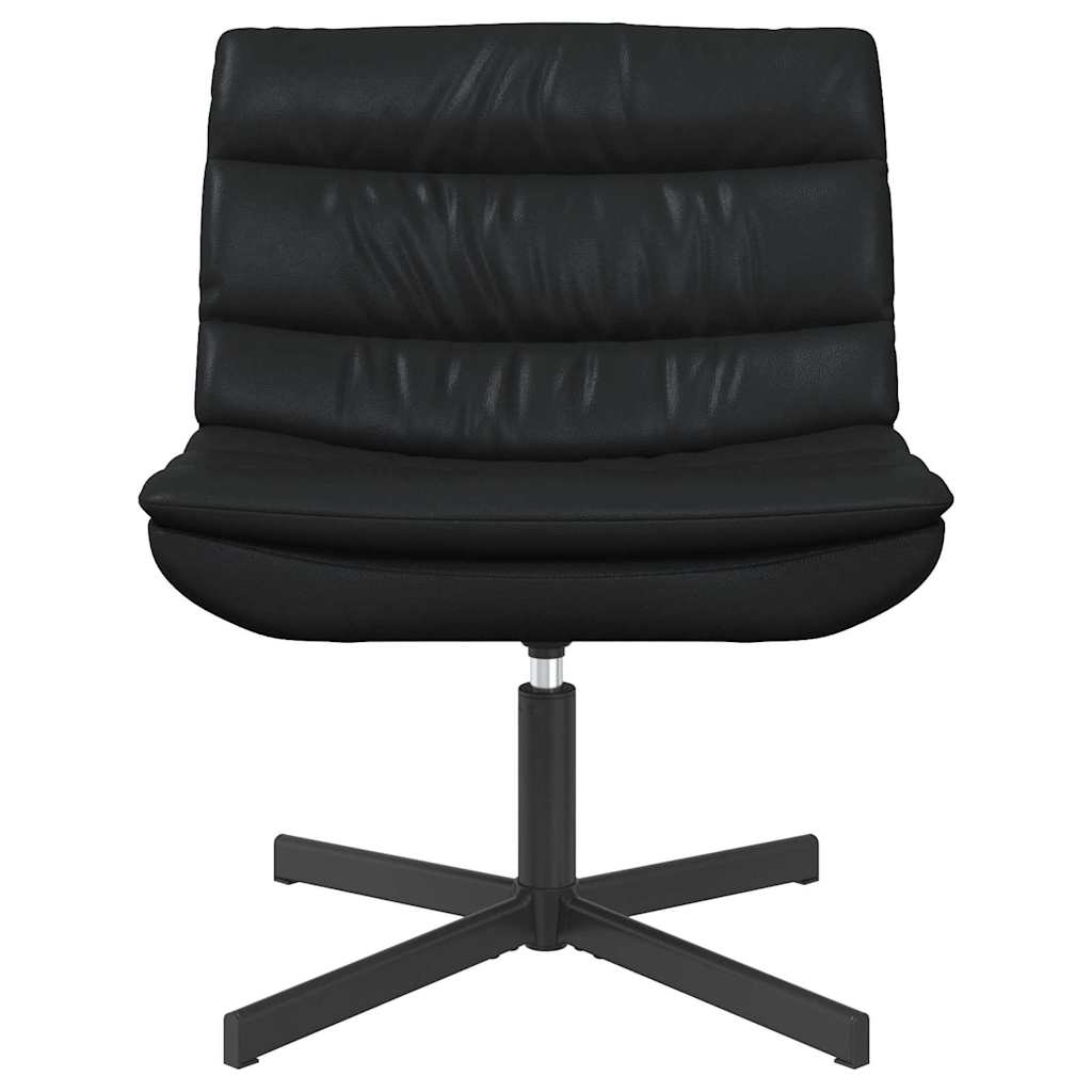 vidaXL Swivel Chair Black 63 x 75 x 76 cm Shiny PU