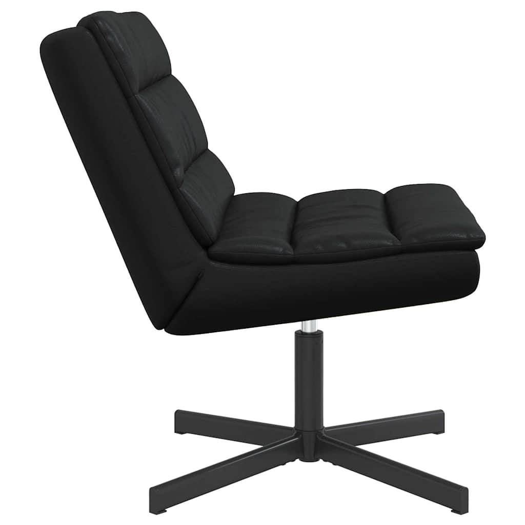 vidaXL Swivel Chair Black 63 x 75 x 76 cm Shiny PU