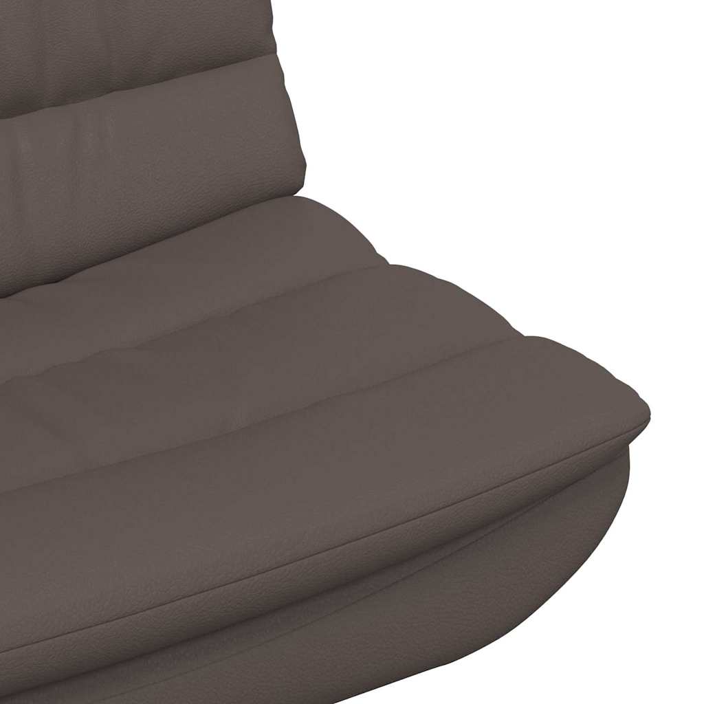 vidaXL Swivel Chair Brown 63 x 75 x 76 cm Shiny PU