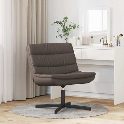 vidaXL Swivel Chair Brown 63 x 75 x 76 cm Shiny PU